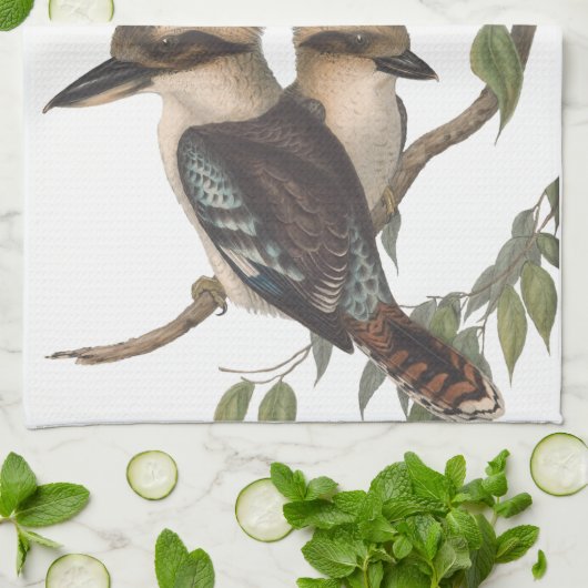 Serviette de thé de Kookaburra (Plié)