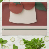Serviette de thé de la cuisine Tomate & Apron — Pi (Plié)