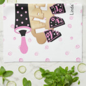 Serviette de thé de la pâte de biscuit d'amis (Plié)