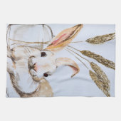 Serviette de thé de lapin (Horizontal)