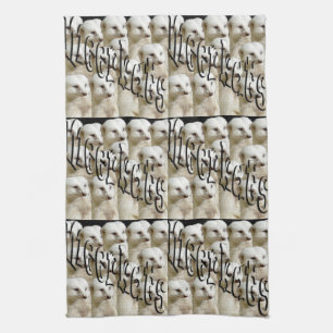 Serviette De Thé De L'Armée De Meerkat Blanche Et