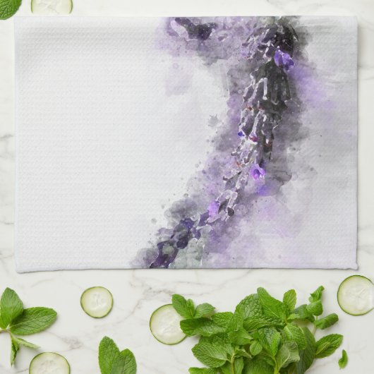 Serviette de thé de lavande (Plié)