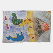 Serviette de thé de l'île Mermaid (Horizontal)