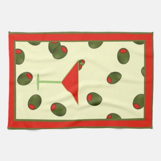 Serviette de thé de Martini (Horizontal)