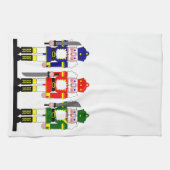 Serviette de thé de Noël de vacances de casse-noix (Horizontal)