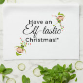 Serviette de thé de Noël - Elf Tastic 2 (Plié)