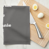 Serviette de thé de peloton de fille (grise) (Quart Plié)