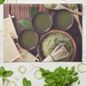 Serviette de thé de poème de match (Plié)