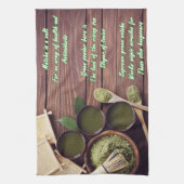 Serviette de thé de poème de match (Vertical)