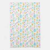 Serviette de thé de porc colorée (Vertical)