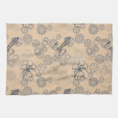 Serviette de thé de poulpe de Steampunk (Horizontal)