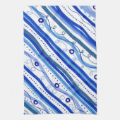 Serviette de thé de ruban bleu (Vertical)