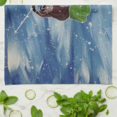 Serviette de thé de ski (Plié)