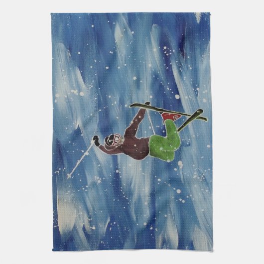 Serviette de thé de ski (Vertical)