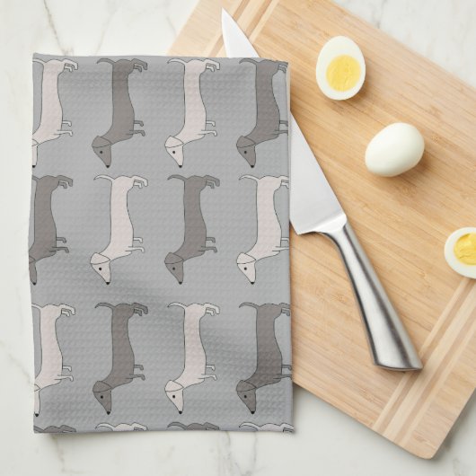 Serviette de thé de teckel (Quart Plié)