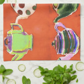 Serviette de thé de théières (Plié)