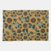 Serviette de thé de tournesol (Horizontal)