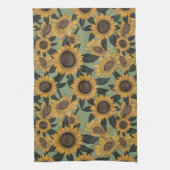 Serviette de thé de tournesol (Vertical)
