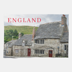 Serviette de thé des cottages anglais