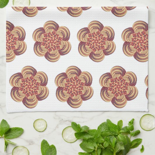 Serviette de thé design Fig frais (Plié)