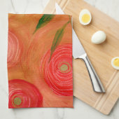 Serviette de thé Dessert Rose (Quart Plié)