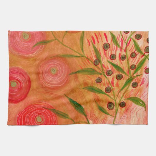 Serviette de thé Dessert Rose (Horizontal)