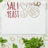 Serviette de thé d'ingrédients de pain (Plié)