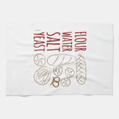 Serviette de thé d'ingrédients de pain (Horizontal)