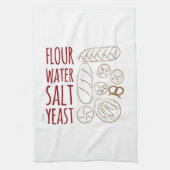 Serviette de thé d'ingrédients de pain (Vertical)