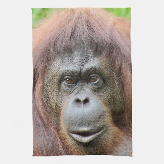 Serviette de thé d'orang-outan (Vertical)