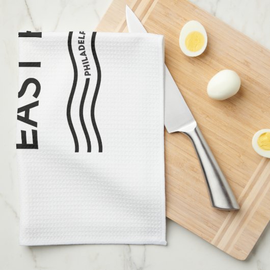 Serviette de thé East Falls (Quart Plié)