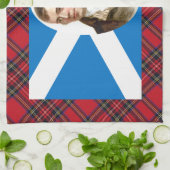 Serviette de thé écossaise de tartan de drapeau de (Plié)