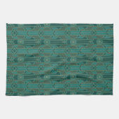 Serviette de thé Emerald Green Art Déco (Horizontal)