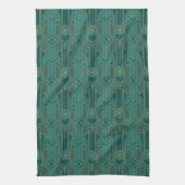 Serviette de thé Emerald Green Art Déco (Vertical)