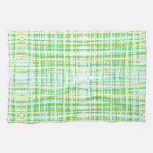 Serviette de thé en bleu et vert (Horizontal)