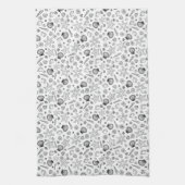 Serviette de thé en coquillage monochrome (Vertical)