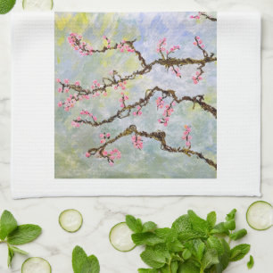 Serviette de thé en fleurs de cerise