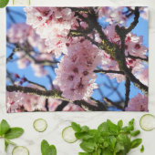 Serviette de thé en fleurs de cerisier rose (Plié)