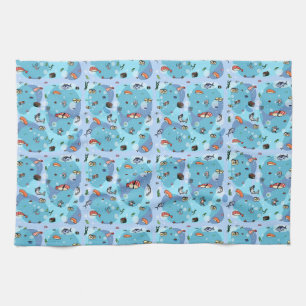 Serviette de thé en sushi