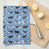 Serviette de thé enrouée de Malamute de serviette (Quart Plié)