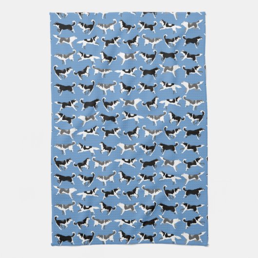 Serviette de thé enrouée de Malamute de serviette (Vertical)