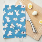 Serviette de thé espiègle de Westies (Quart Plié)