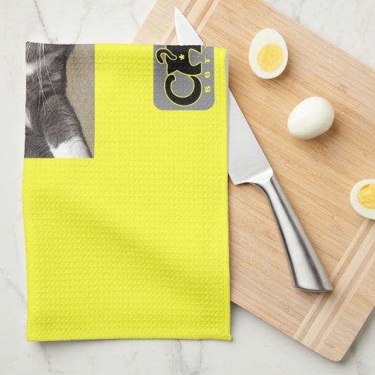 Serviette de thé faite sur commande de photo (Quart Plié)