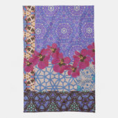Serviette de thé florale bleue par KCS (Vertical)