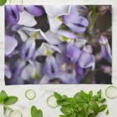 Serviette de thé florale de cuisine de jolie fleur (Plié)