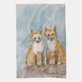 Serviette de thé Fox Cubs (Vertical)
