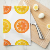 Serviette de thé frais Citrus (Quart Plié)
