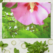 Serviette de thé Hibiscus rose (Plié)