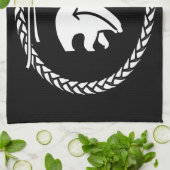 Serviette de thé indigène d'ours d'art de (Plié)