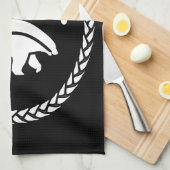 Serviette de thé indigène d'ours d'art de (Quart Plié)